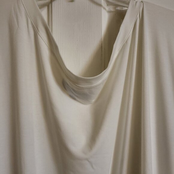 NWOT Brittany Humble Off-Shoulder Jumpsuit White & Navy Size 3X - Picture 6 of 13